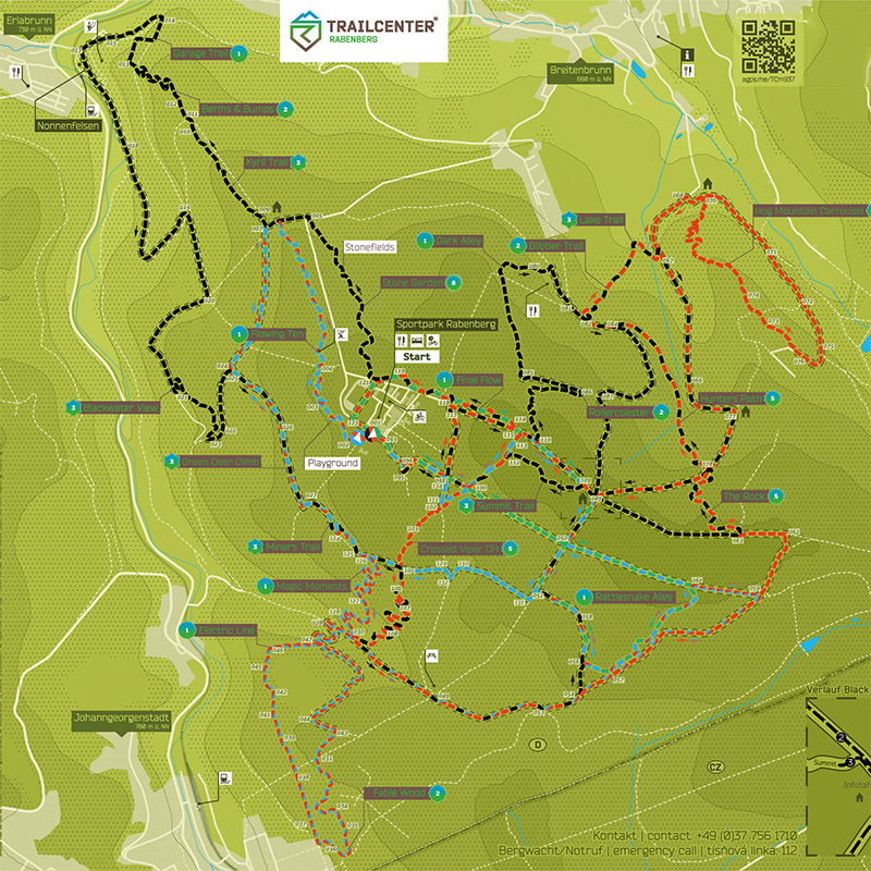 Trail Center Rabenberg Trail Map